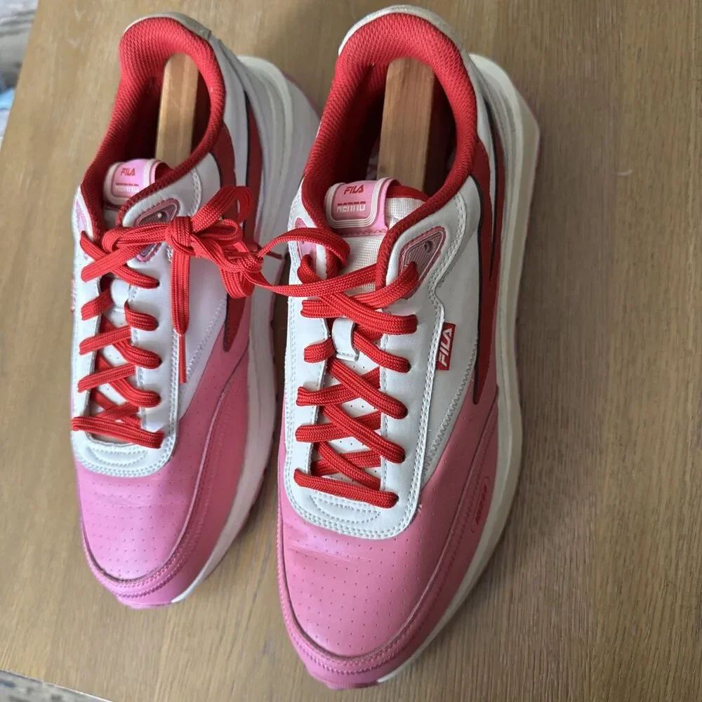 Fila x Lil Jon Renno Retro Chunky Sneakers Pink White Red Men's Sz 14 Lifestyle